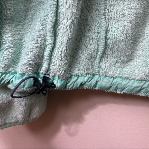 The North Face Mint Green Fleece Jacket Medium M Full Zip Cozy Soft Women’s - Picture 6 of 9